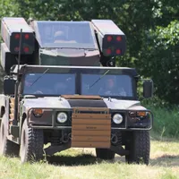 Momentul în care un sistem antiaerian american Avenger doboară o rachetă de croazieră rusească - Foto: mil.in.ua (imaginie cu caracter ilustrativ)