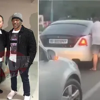 Nuredin Beinur este interlopul care a rămas cu un Rolls Royce în pana prostului la Mamaia. Acum câțiva ani se poza cu Mike Tyson în Constanța Foto: wowbiz.ro