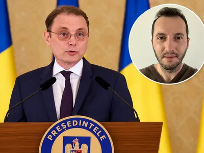 Bogdan Dumitru (medalion drapta sus), nume vehiculat pentru ministerul AI  în guvernul lui Luca Nicuelscu - Foto: Profimedia Images/ CV - Bogdan Dumitru