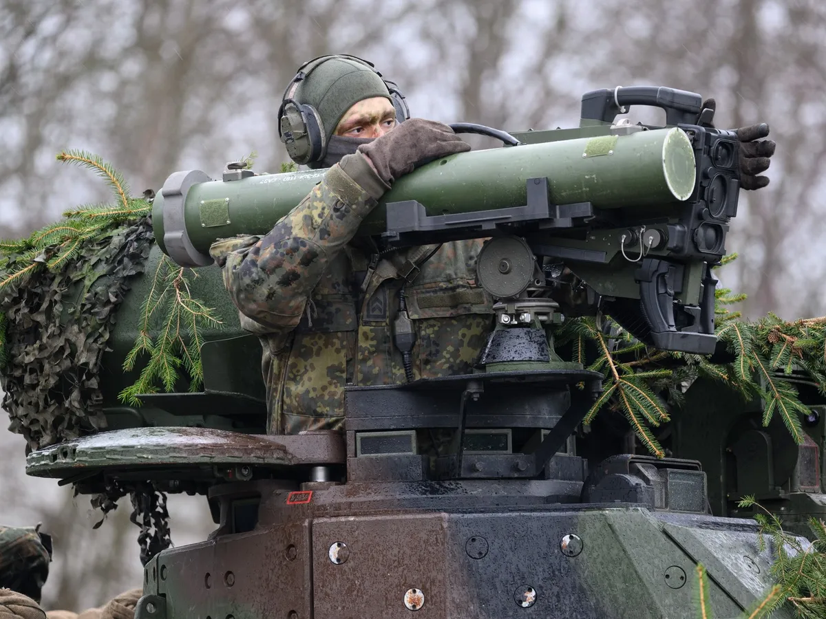 Armored Infantry Battalion, Saxonia, desfășurată pentru Forța de reacție rapidă a NATO (VJTF)/Foto: Profimedia Images