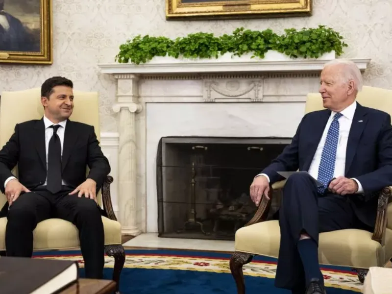 Volodimir Zelenski și Joe Biden- Foto: Casa Albă