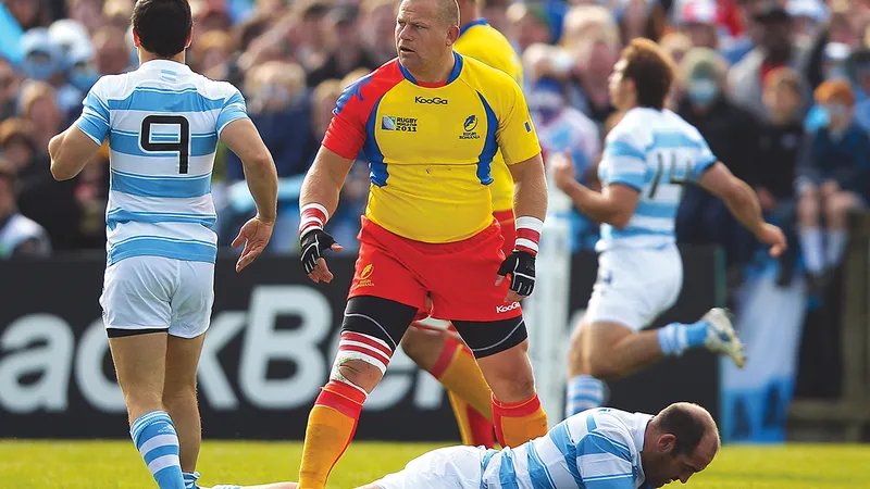 Marius Tincu, actualul antrenor federal al României, a fost titular în ultimele partide jucate împotriva Scoției și Argentinei la Cupa Mondială din 2011 - Foto: Getty Images
