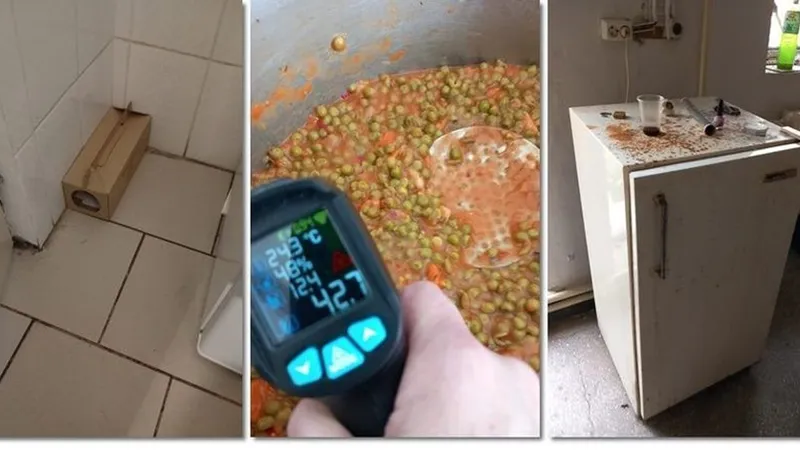 Cantina unui liceu din Timișoara, închisă de urgență. S-au găsit șoareci, gândaci și mucegai - Foto: Colaj/ Imagine cu caracter ilustrativ