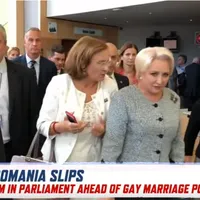 Dăncilă se ferește de presă. Foto: captură Euronews