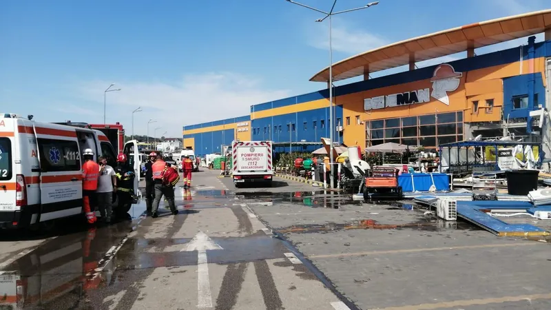Reacția Dedeman, după explozia de la Botoșani: ”O firmă lucra la sistemul de alimentare cu gaz” - Foto: ISU Botoșani (rol ilustrativ)