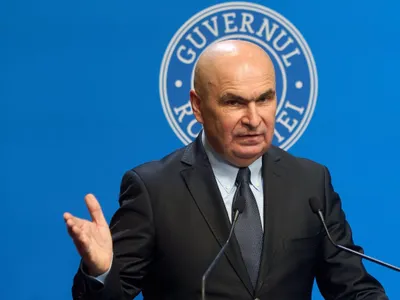 Premierul Ilie Bolojan, în confrinţă de presă - Foto: Profimedia Images