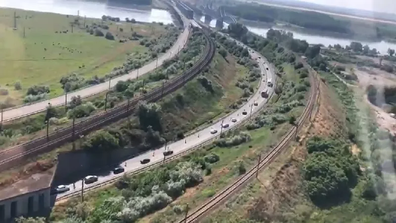 Trafic pe A2 Foto: captură video Poliția Română
