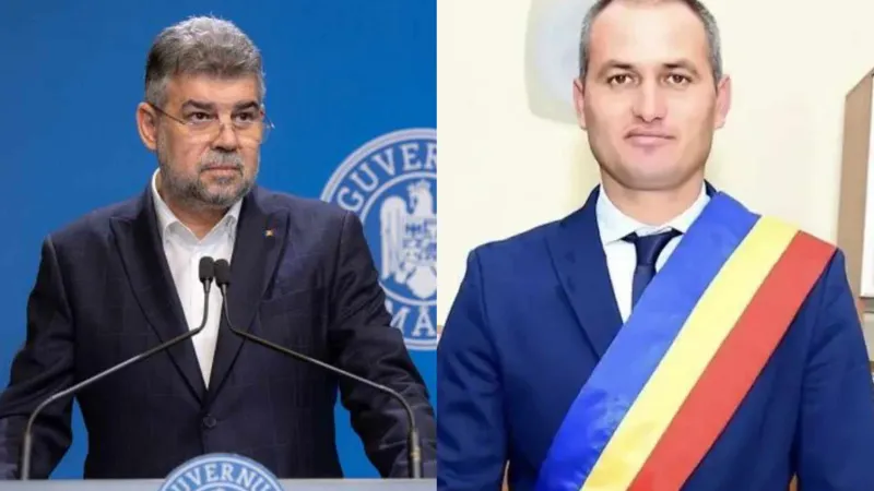 Ciolacu și primarul Petre - Foto: Colaj