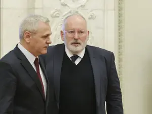 Dragnea și Timmermans. FOTO: Inquam Photos - Octav Ganea