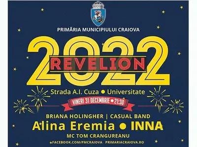 Olguţa Vasilescu sparge pușculița de Revelion: petrecere cu Inna, Alina Eremia şi Bryana Holingher. / Foto: primariacraiova.ro