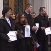 Protest al magistraților de la Cluj. FOTO: Facebook Cristi Danileț