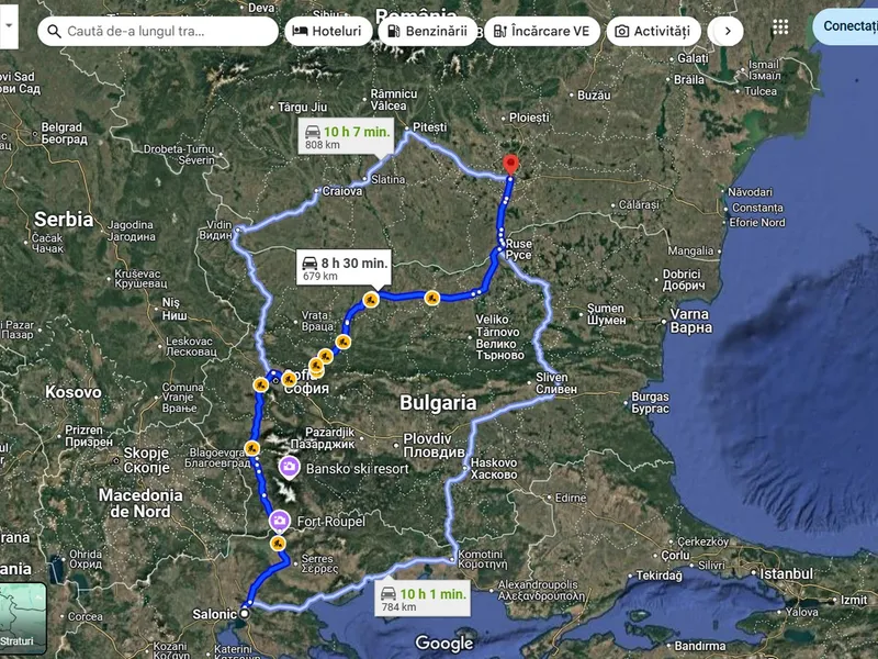 Românii vor aștepta între 2 și 7 ore pe Podul Giurgiu-Ruse toată vara! Care sunt alternativele - Foto: captură ecran Google Maps