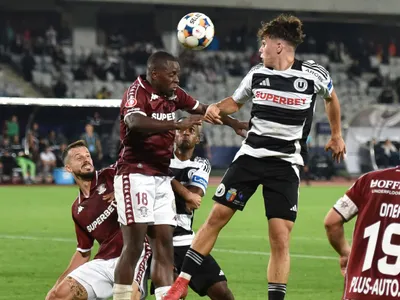 Abdul Kader Keiita, într-un meci din Liga 1, cu U Cluj - Foto: INQUAM PHOTOS/Cristi Vescan