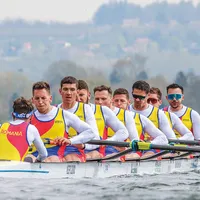 Echipajul 8+1 masculin este alcătuit din: Alexandru Chioseaua, Florin-Sorin Lehaci, Constantin Radu, Sergiu-Vasile Bejan, Vlad-Dragoş Aicoboae, Constantin Adam, Florin-Nicolae Arteni Fîntînariu, Ciprian Huc, Adrian Munteanu.