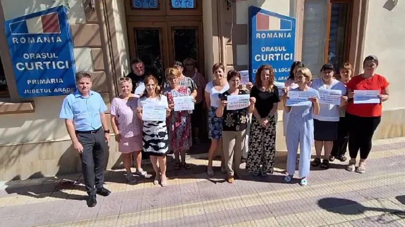 Grevă la Curtici - Foto: Antena3