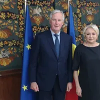Viorica Dăncilă, cu negociatorul șef al UE, Michel Barnier. Foto gov.ro