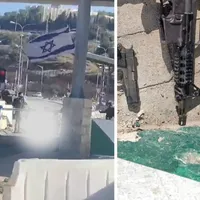 Palestinieni înarmați cu puști și topoare, împușcați mortal în drum spre un masacru în Israel - Foto: X/@YWNReporte