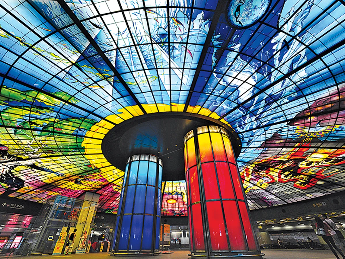 Stația Formosa Boulevard MRT, Kaohsiung, Taiwan
