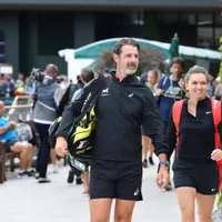 Halep și Mourtoglou - Foto: Playsport