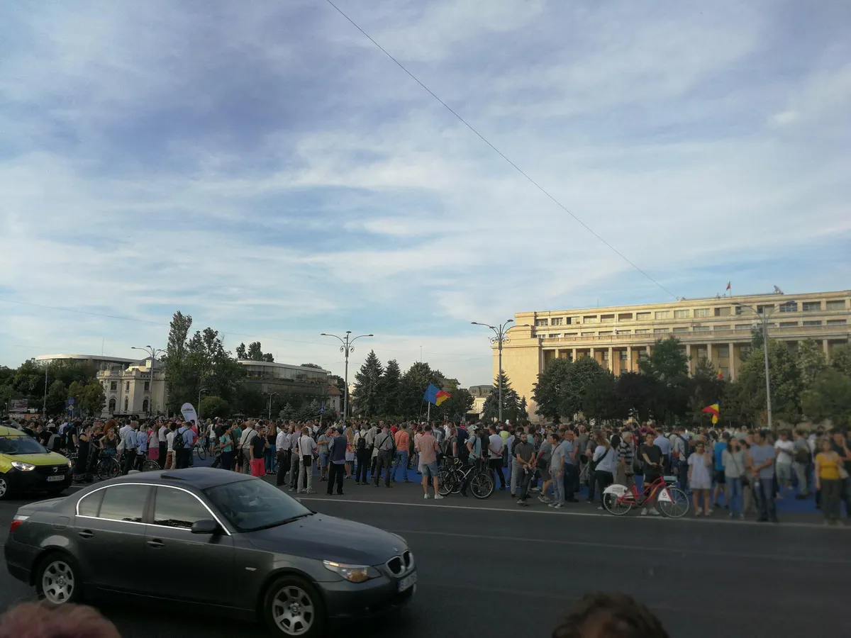 Protest în fața Guvernului. FOTO: Mihai Duță/Newsweek România