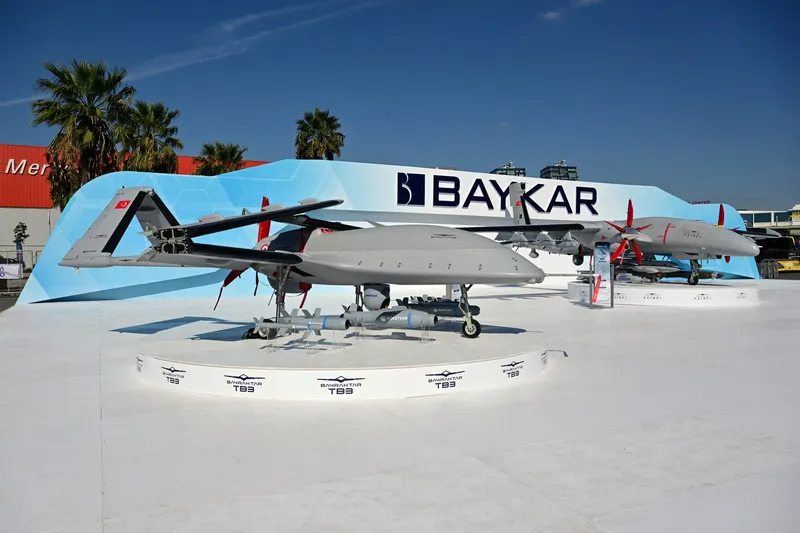 Bayraktar Akinci a dobor&acirc;t o copie a dronei &bdquo;Shaheed&rdquo; deasupra Mării Negre - Foto: Baykar