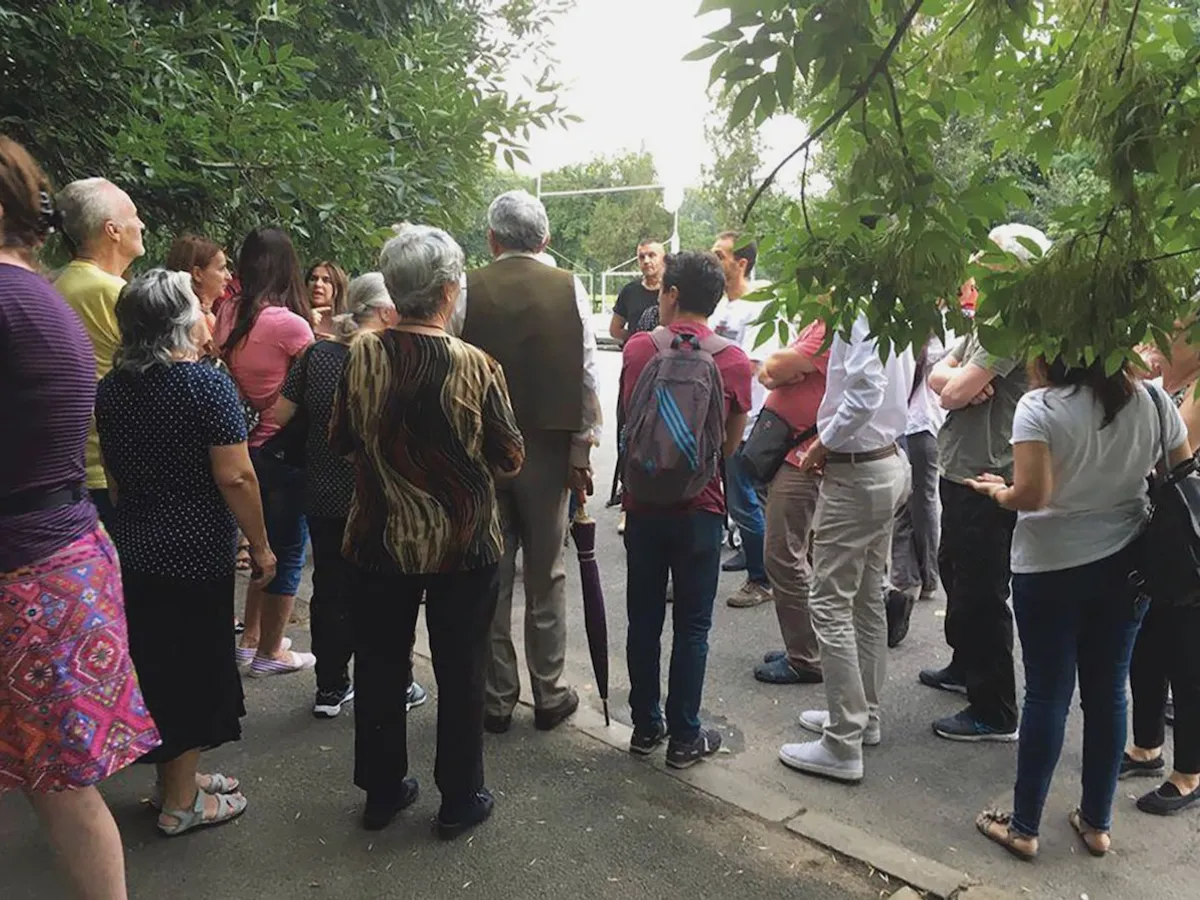 Locuitorii din zonă s-au întâlnit la sfârșitul lunii trecute pentru a trimite o petiție pentru redeschiderea Parcului „Cireșarii“