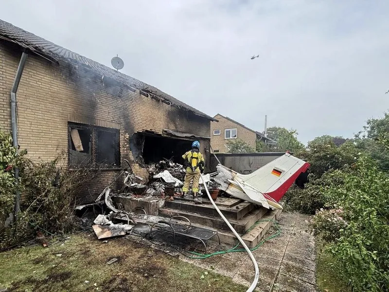 Accident aviatic în Germania. Doi morți. Avionul, pilotat de o femeie de 71 de ani - Foto: X