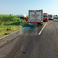 Accident pe DN 2 - Foto: Centrul Infotrafic