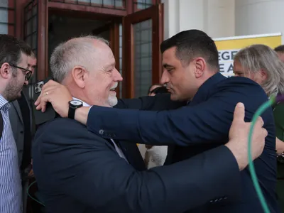 Mircia Chelaru și George Simion - Foto: INQUMA PHOTOS / Călin George