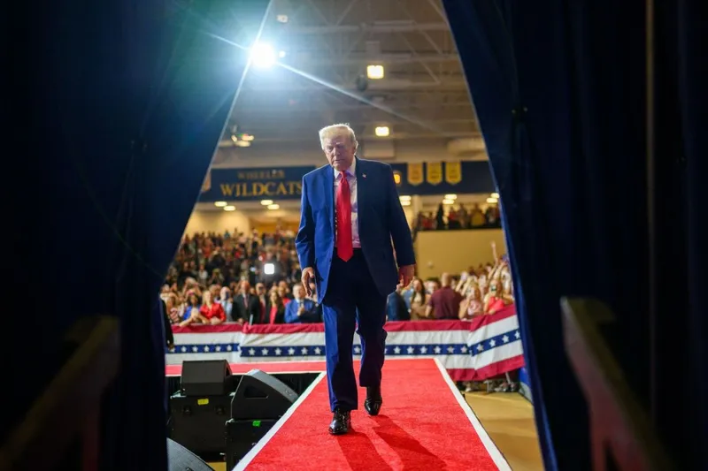 Preşedintele SUA, Donald Trump, la Wheeler High School, &icirc;n Marietta, Georgia - Foto: Profimedia Images