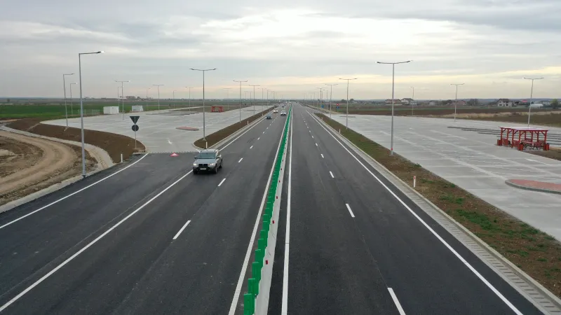 FOTO&VIDEO S-a deschis Centura Mihăilești cu o lungime de 3 km. Construcția a durat un an