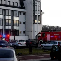 Un incendiu la Tribunalul Bistrița a făcut scrum dosarele din arhivă Foto: captură video Observator