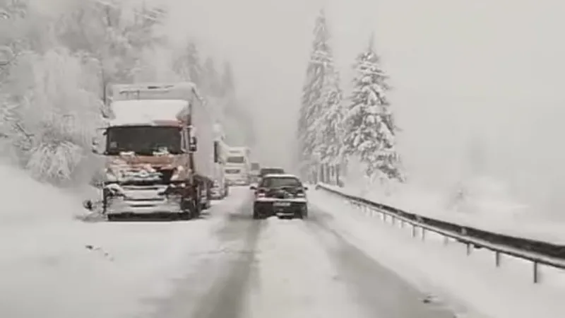 Cod galben de ninsori în județul Galați. Zăpadă depusă pe mai multe drumuri naționale și județene - Foto: Facebook/Meteoplus - Caracter ilustrativ