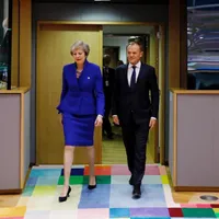 Donald Tusk împreună cu premierul britanic Theresa May Foto: Facebook