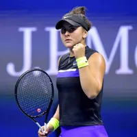 Bianca Andreescu, după meciul cu Taylor Townsend. FOTO: US Open Tennis Championships