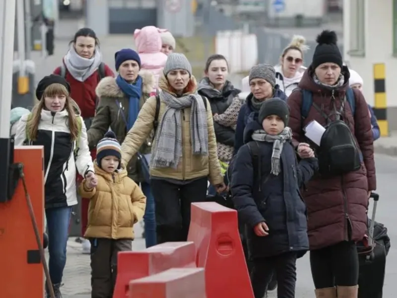 Peste 8.800 de ucraineni au intrat în ţară miercuri, în creştere cu 18 % faţă de ziua precedentă/FOTO: Reuters