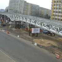 Primarul Sectorului 2, Radu Mihaiu, preconizează că la sfârşitul lunii august se va putea circula pe pasajul de la Doamna Ghica - Foto: captură Facebook/ Radu Mihaiu