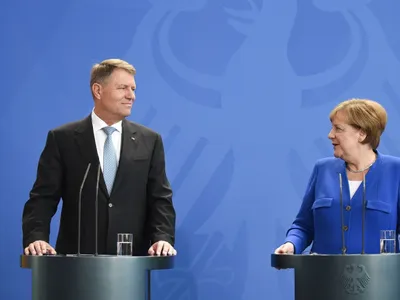 Klaus Iohannis a discutat cu Angela Merkel. Foto: presidency.ro