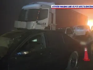 Tragedie pe autostrada A0. O persoană a murit pe loc, iar alte două victime au fost rănite Foto: captură video ProTV