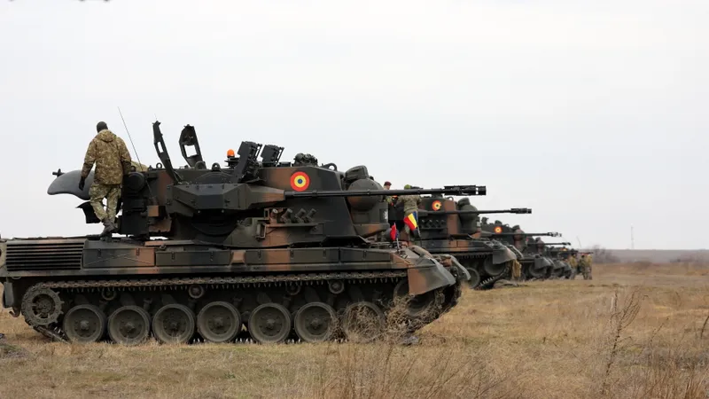 Germania va furniza pentru prima dată Ucrainei arme grele: tancuri antiaeriene Gepard/foto: mapn