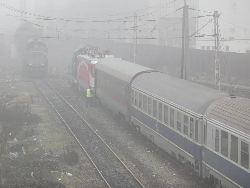 Circulaţie feroviară restricţionată între staţiile Orbeni şi Faraoani, pe firul I. Vagon  deraiat - FOTO: Inquam Photos / Octav Ganea