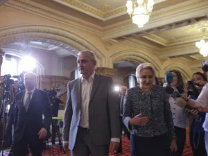 Liviu Dragnea și Viorica Dăncilă pun la cale o remaniere a guvernului. Foto Inquam Photos/Octav Ganea