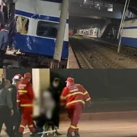 Accident de tren - Foto: Colaj / ProTV