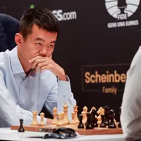 Ding Liren și Ian Nepomniachtchi - Foto: Grand Chess Tour