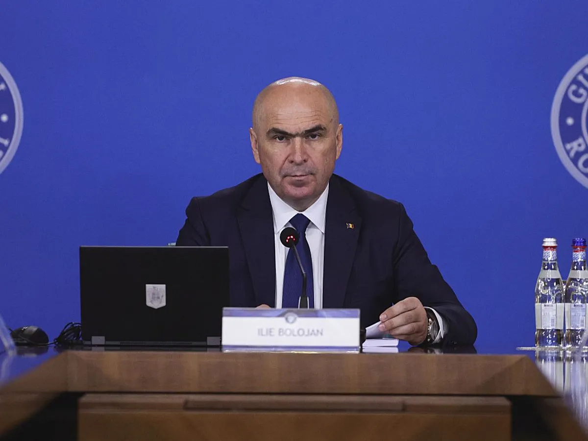 Prim-ministrul Ilie Bolojan, în şedinţă de Guvern - Foto: INQUAM PHOTOS/Octav Ganea