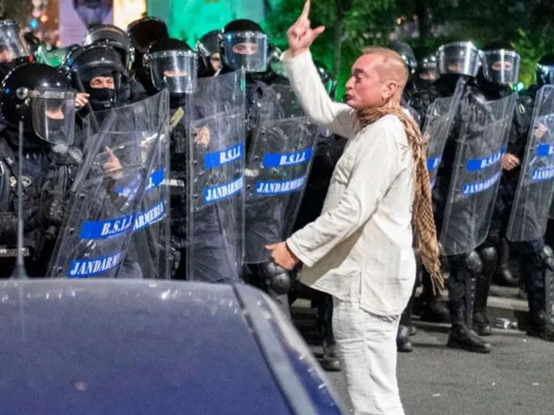 Colonelul Paraschiv, la 10 august 2018 Foto: Inquam/ Albert Groșescu