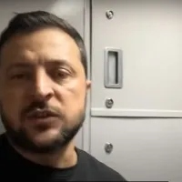 Zelenski şi-a înregistrat în tren discursul - Foto: captură video YouTube/ Офіс Президента України