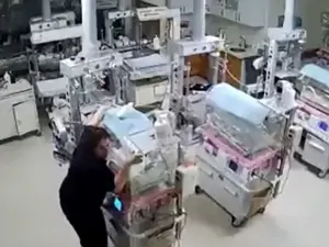 VIDEO Două surori-eroine din Turcia au ţinut incubatoarele, să nu cadă, la maternitate, la cutremure - Foto: captură video YouTube/The Sun