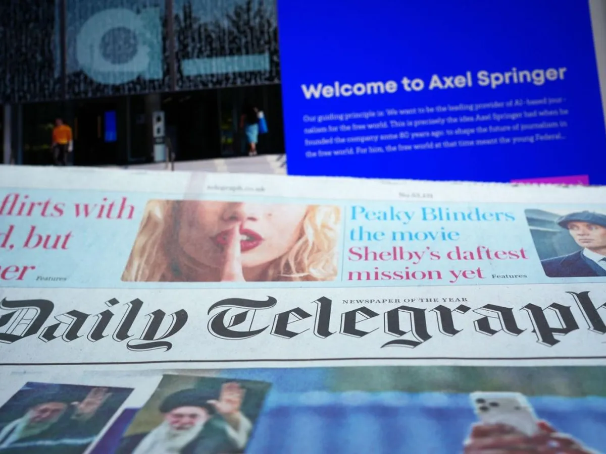 Grupul german de media Axel Springer achiziţionează prestigiosul ziar britanic The Telegraph
