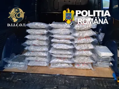 Droguri în mașina unui ucrainean - Foto: Poliția și DIICOT